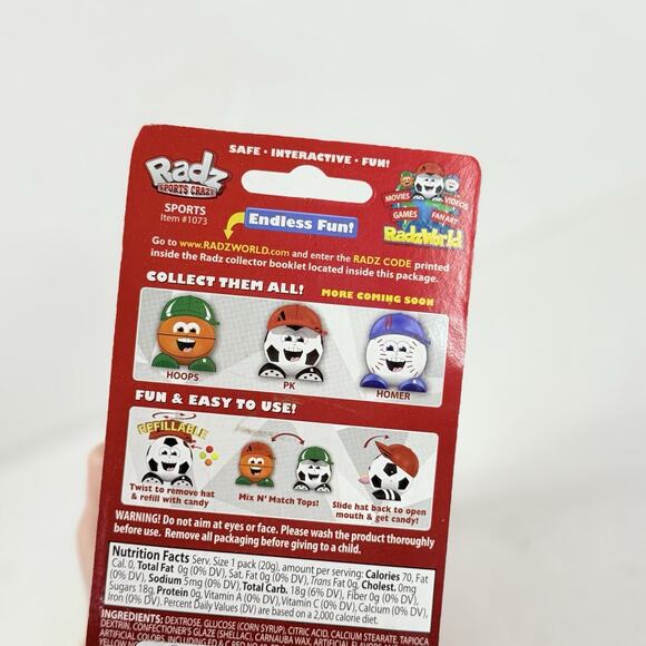 Radz Sports Crazy Candy Dispenser “Jaxon” PEZ Collector - Picture 9 of 9